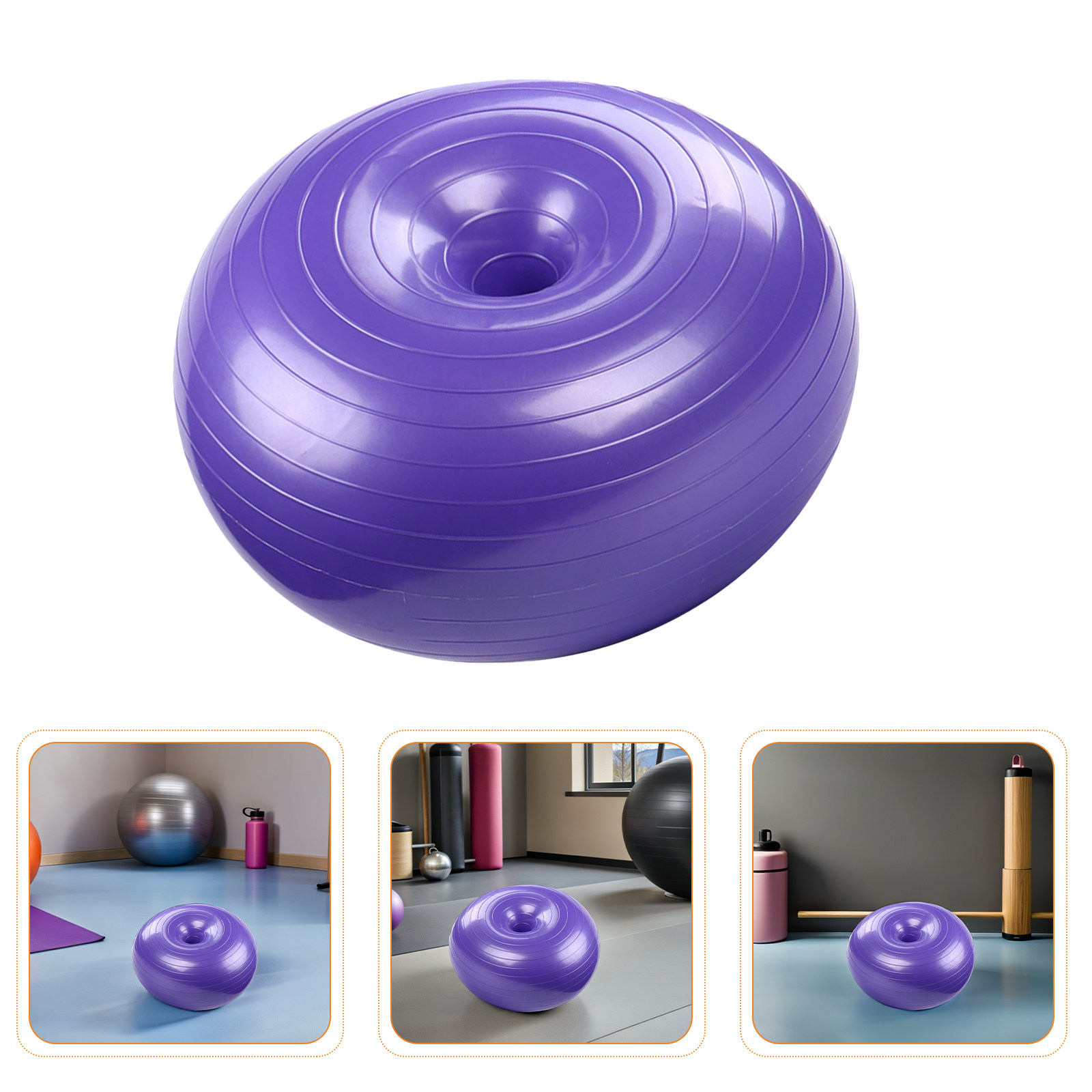 Pilates Yoga Ball Workout - Yoga Yardımcı Donut Şeklinde Patlamaya Dayanıklı
