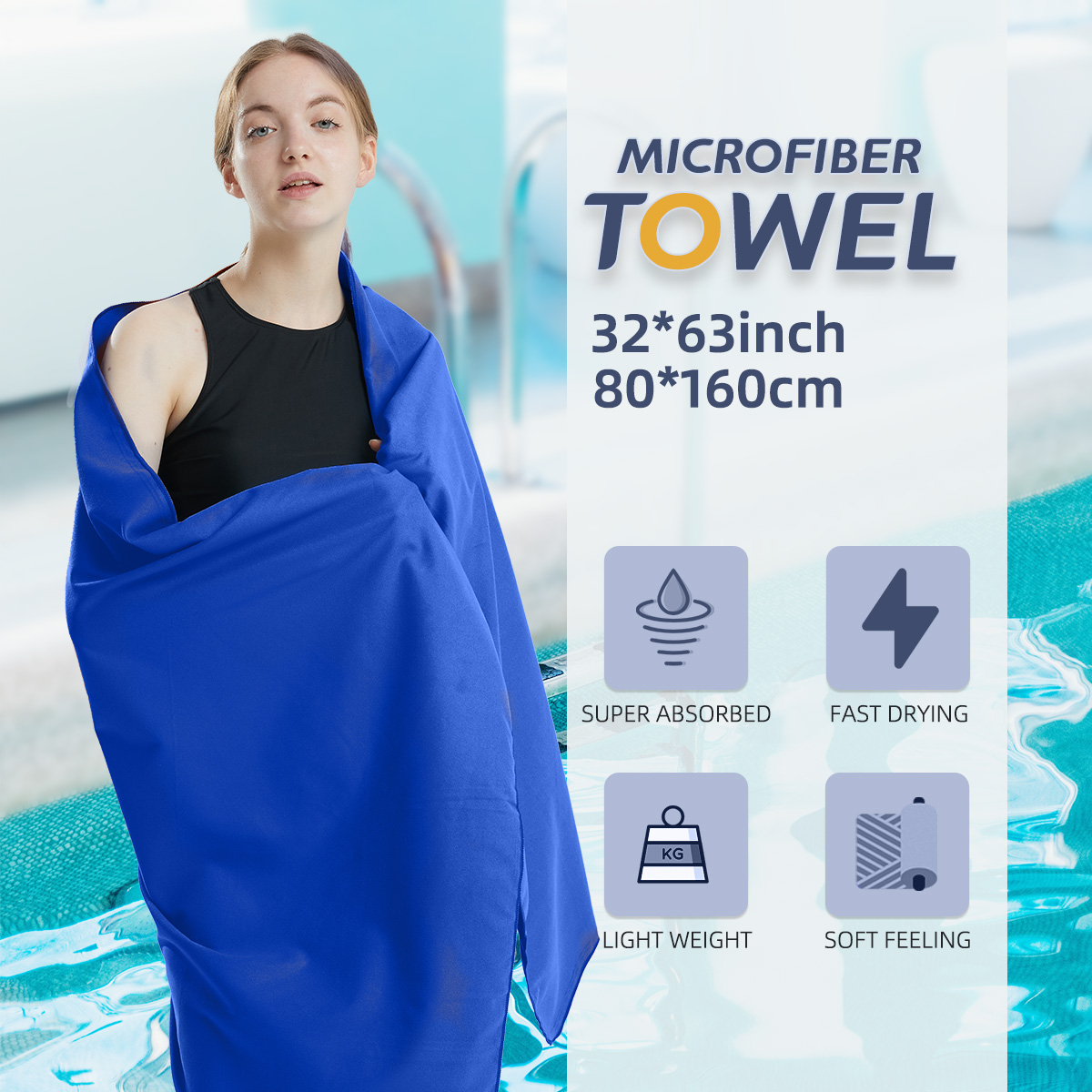 Pilates Yoga Towel - Mikrofiber havlu hızlı kuru havlu seyahat