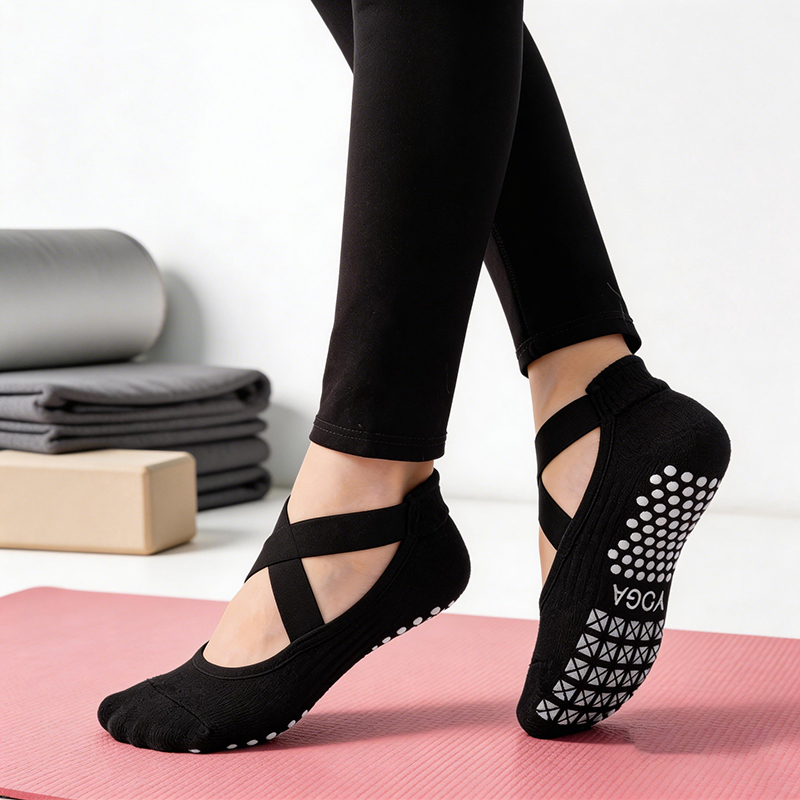 Pilates Yoga &A - Kadın Kaymaz Yoga Çorapları Silikon Kapalı