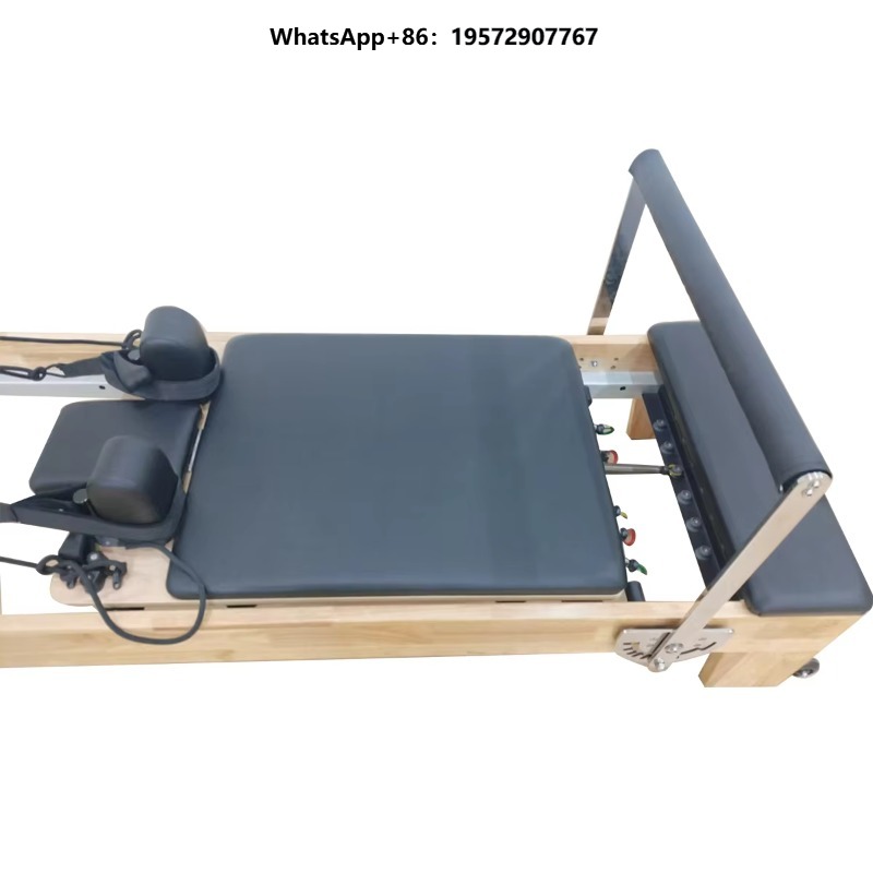 Pilates And Yoga Studio - Masif Meşe Ahşap Pilates Reformer Makinesi