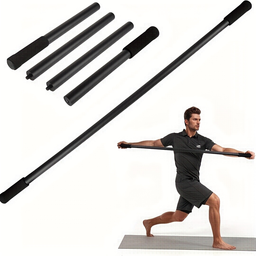 Pilates Yoga Stretching - Çıkarılabilir Yoga Çubuğu Ayarlanabilir Uzunlukta Pilates