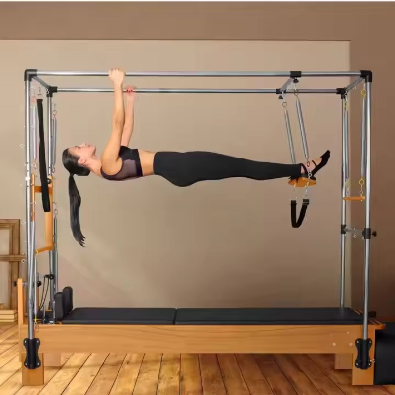 Pilates And Yoga Studio - YTYIN Beyaz Akçaağaç Pilates Reformer Trapez