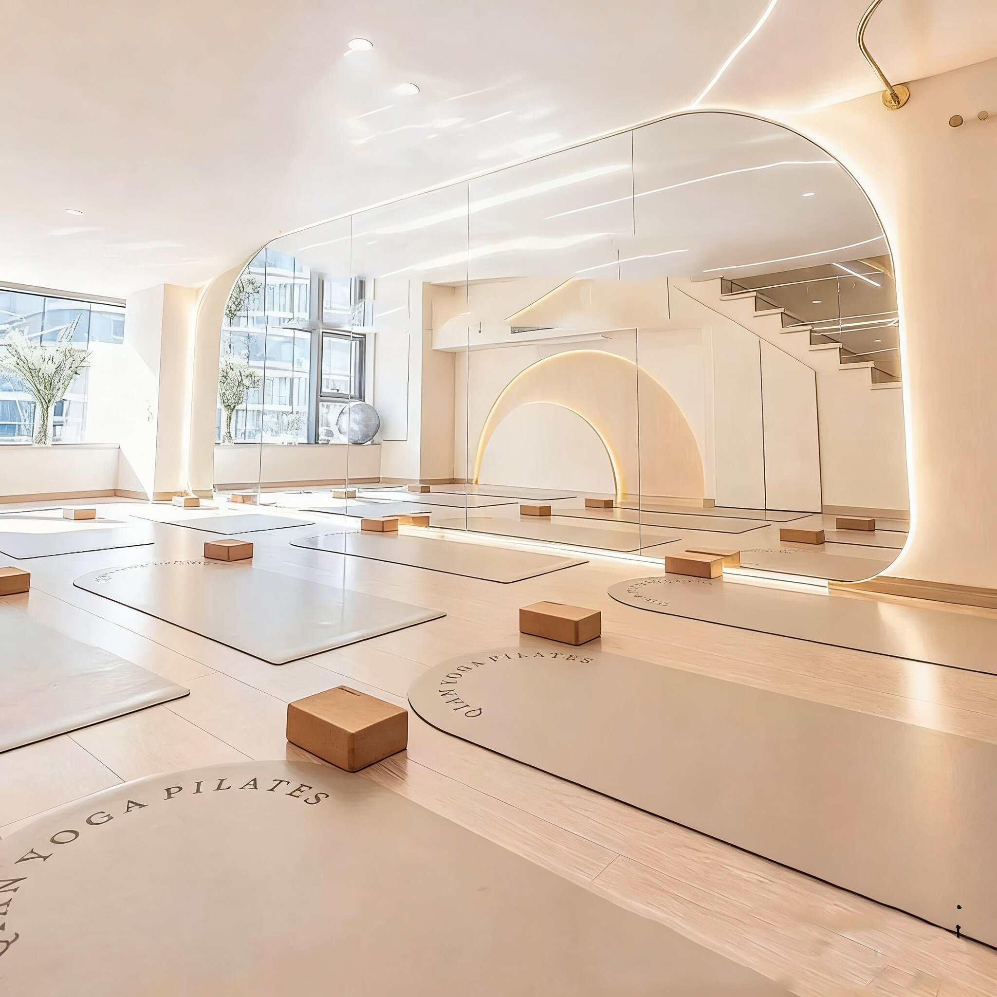 Özel Logo Baskılı Kavisli Yoga - Pilates Yoga Logo incelemesi ve fiyatı