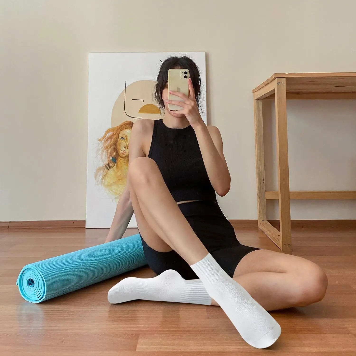 4 çift kadın yoga çorabı, düz  - Pilates Yoga &A incelemesi ve fiyatı