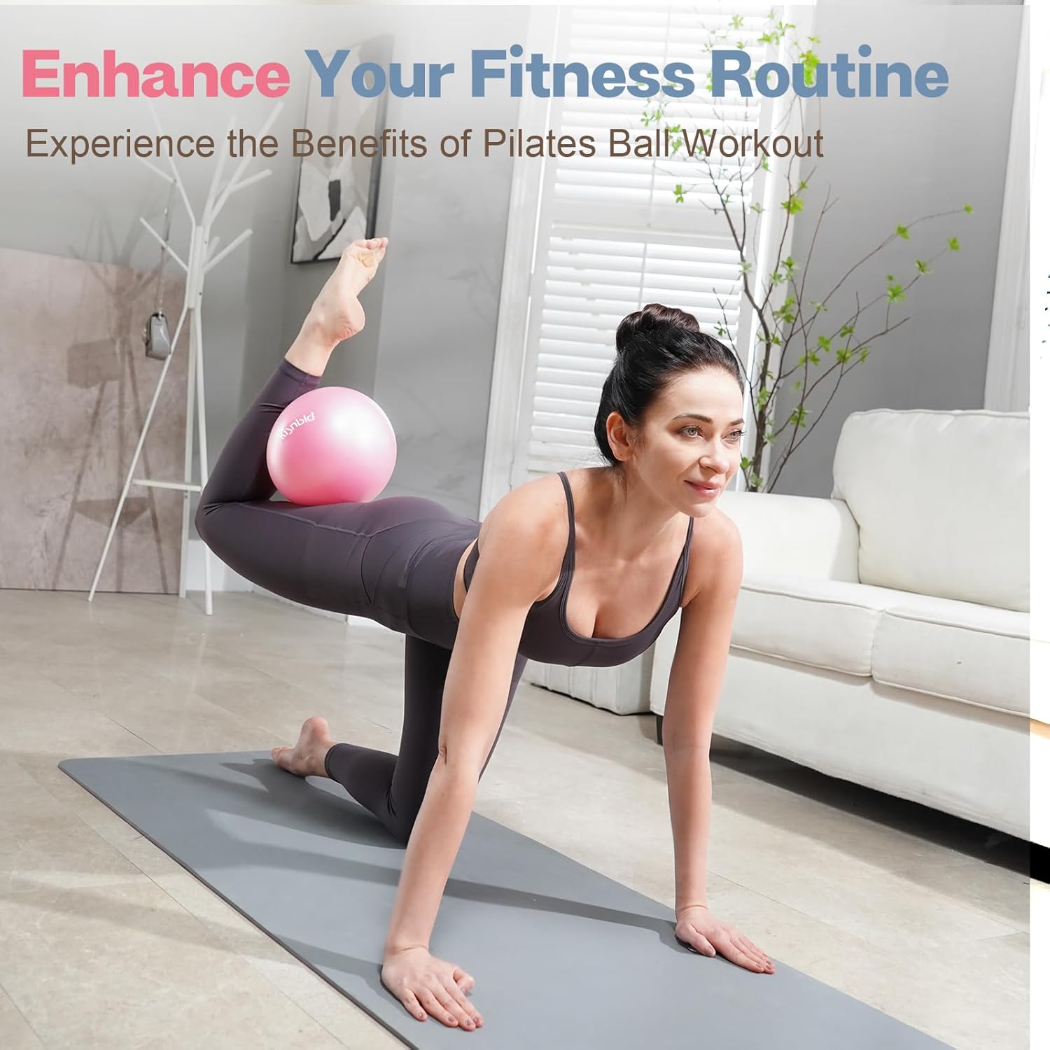 Küçük Egzersiz Topu, 9 İnç Min - Pilates Yoga Workout At Home incelemesi ve fiyatı