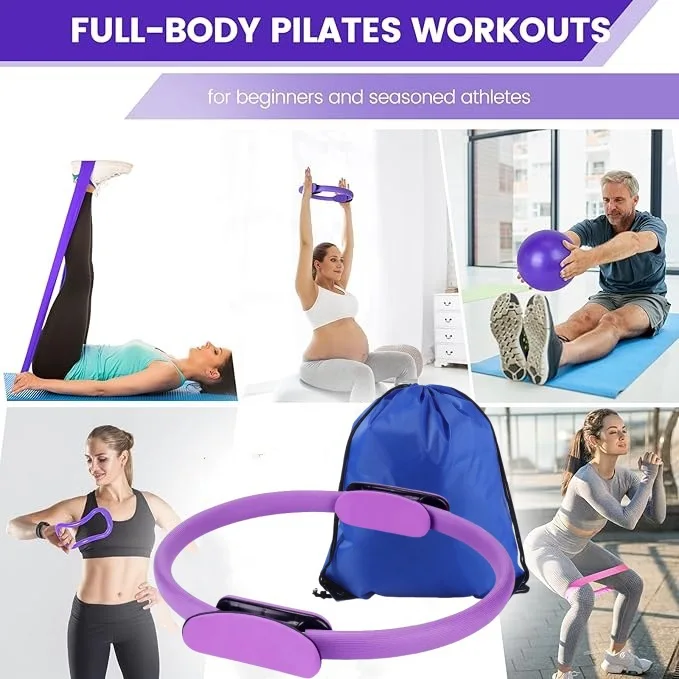 Pilates Topu Seti Direnç Bantl - Pilates Yoga Ball Workout incelemesi ve fiyatı